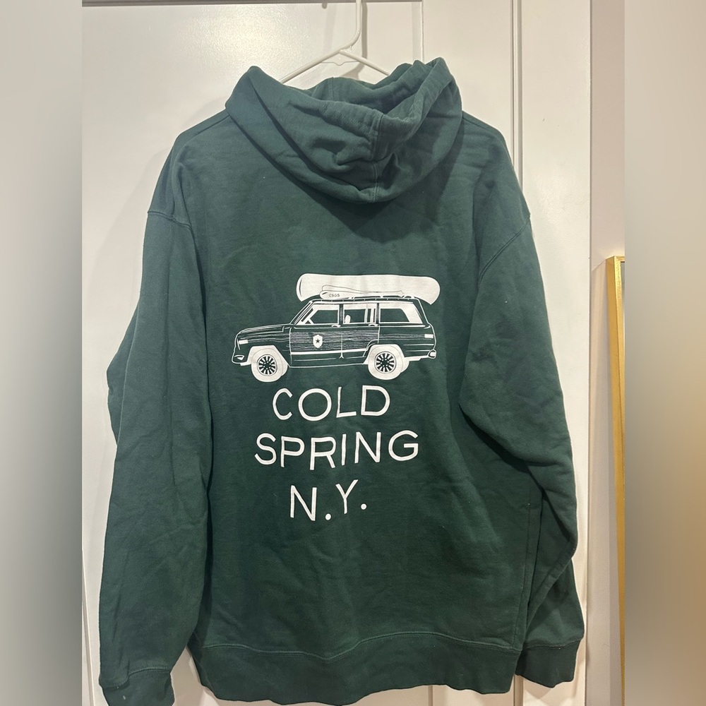 Cold Spring N.Y. Graphic Hoodie - Forest Green